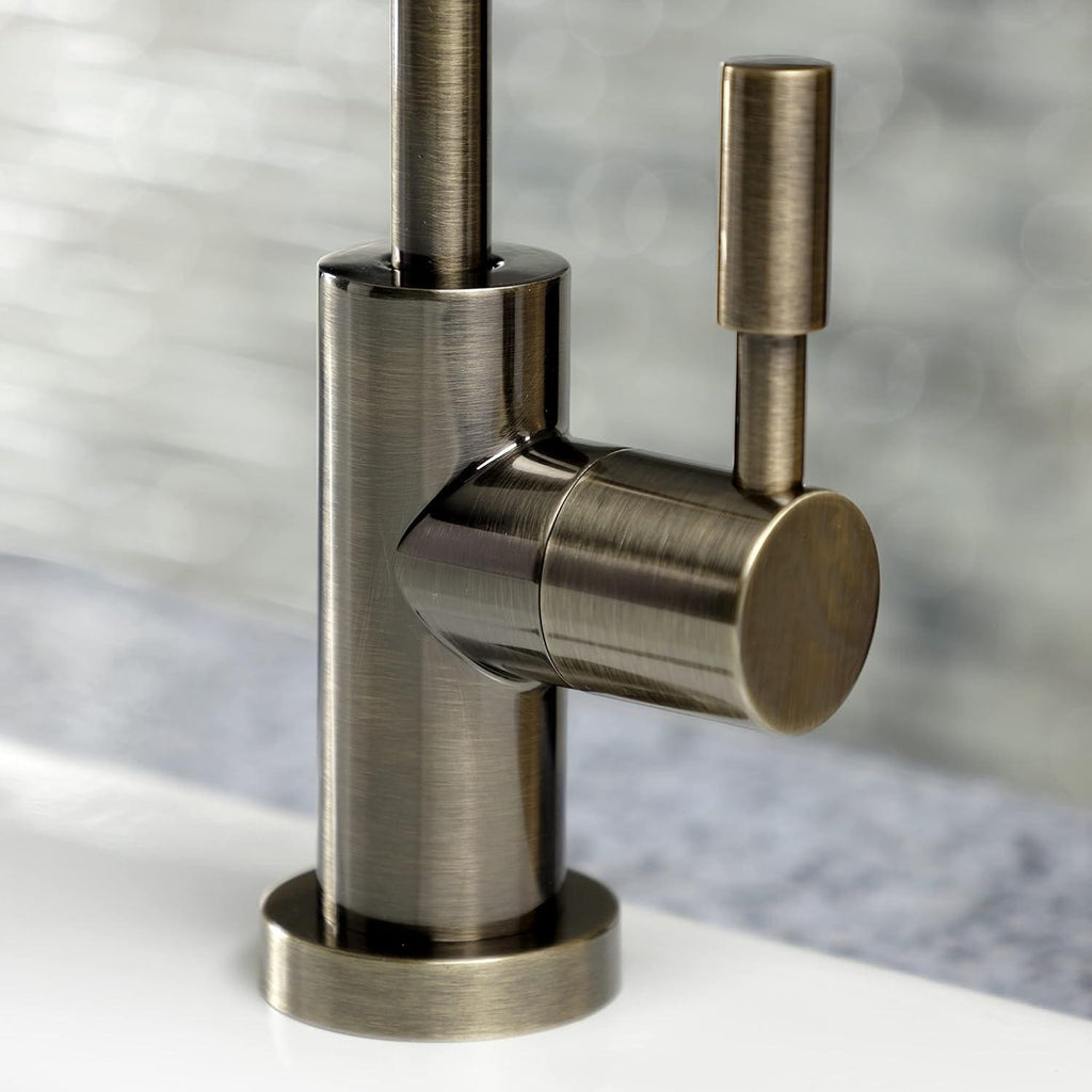 Kingston Brass KSAG8193DL Antique Brass RO Water Filtration Faucet Air Gap