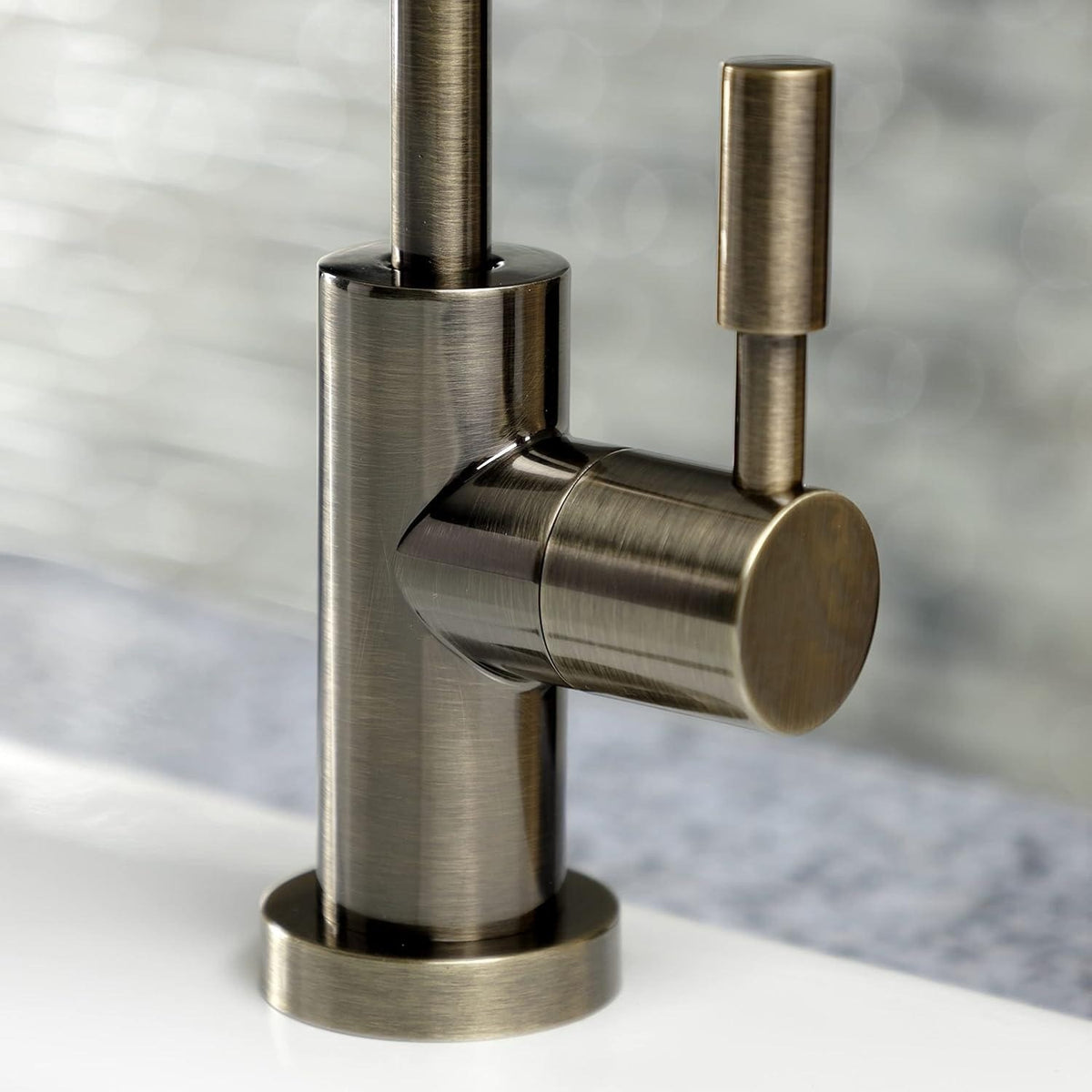 Kingston Brass KSAG8193DL Antique Brass RO Water Filtration Faucet Air Gap