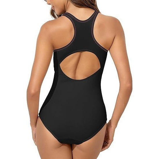 MSRP $52 Beautikini Women's Pink M Period Swimwear One Piece Leak Proof Menstru
