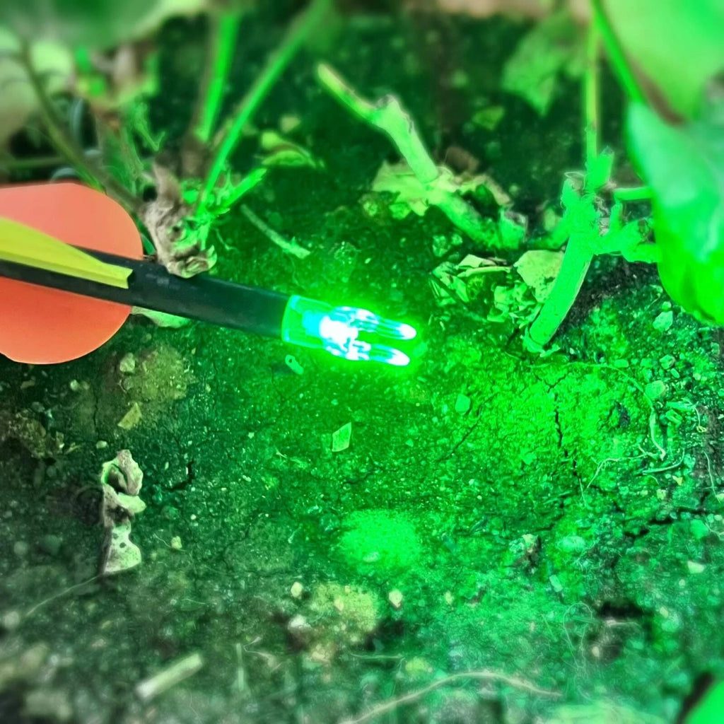 Pack of 6 LED Lighted Nocks for Arrows 0.244"/6.20mm w/ Screwdriver