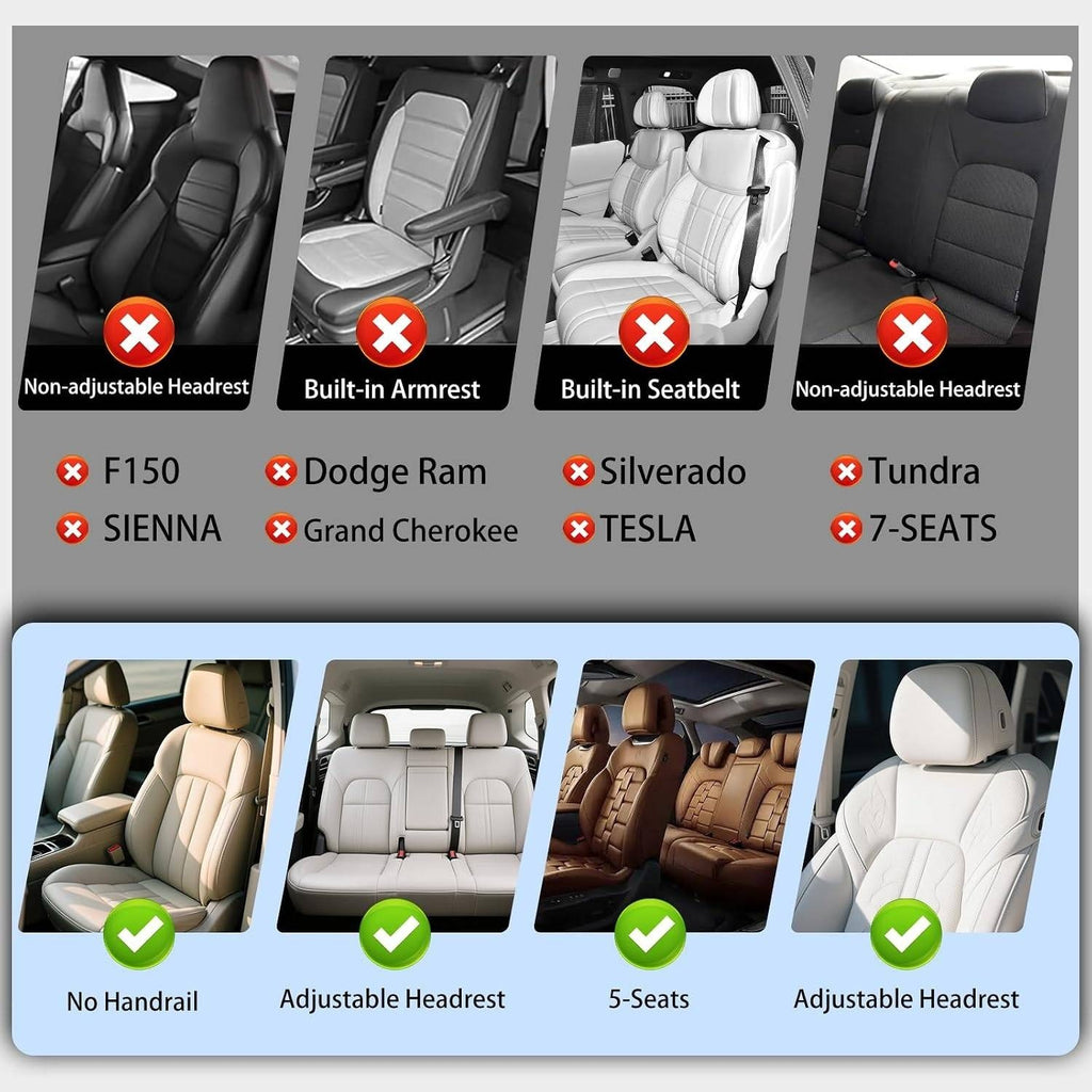 Isen-CoverAuto Wine Red Full Set Universal Fit Coverage Faux Leather Car Seat