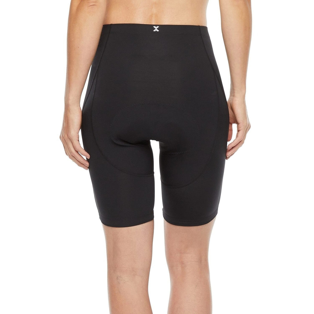 MSRP $44 Xersion Padded Cycling Womens XS Black 7 1/2" High Rise Bike Short