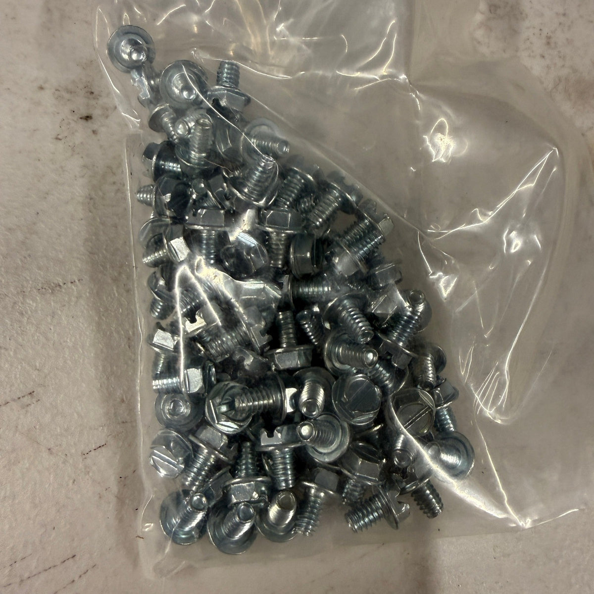 Pack of 94 Perine Danforth 8-32 x 1/4 Slotted Hex Washer Head Taptite Screws Zin