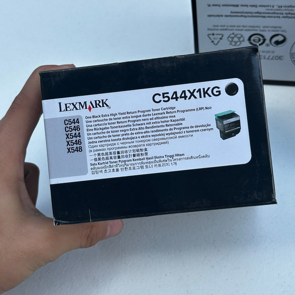 Set of 4 Lexmark C544X1KG Black Extra High Yield Toner Cartridge C544 C546 X544