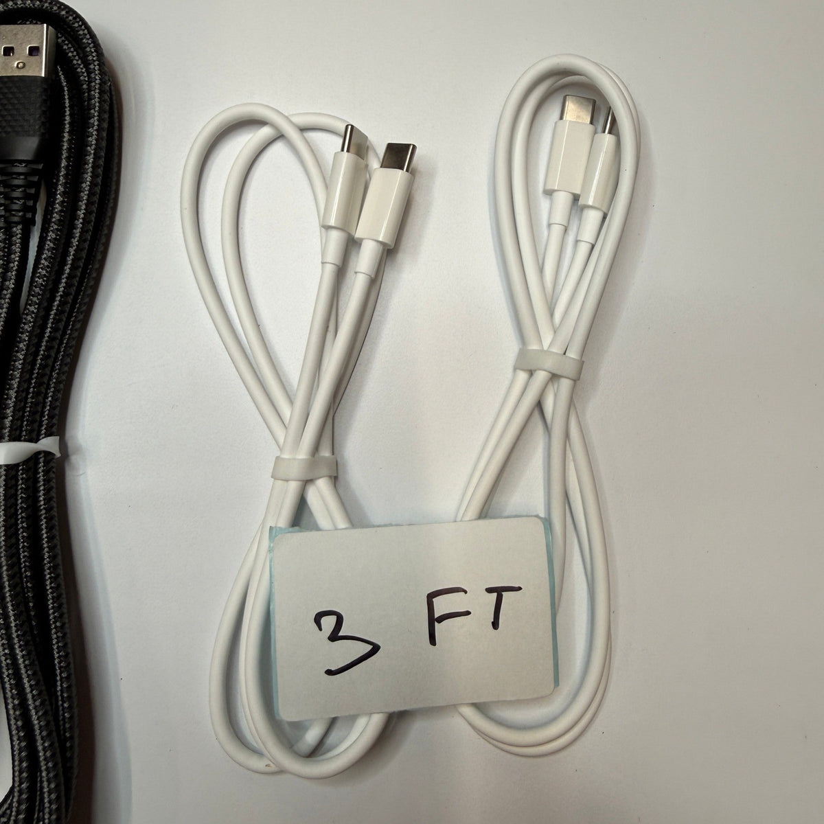 Lot of 7 USB-A/USB-C to USB C Fast Charging Cables 3ft 6ft 10ft Type C Cords