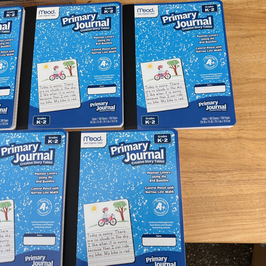 Lot of 5 Mead 09554 Classroom Primary Journal Story Tablet 100 Sheets 7.5" x 9.