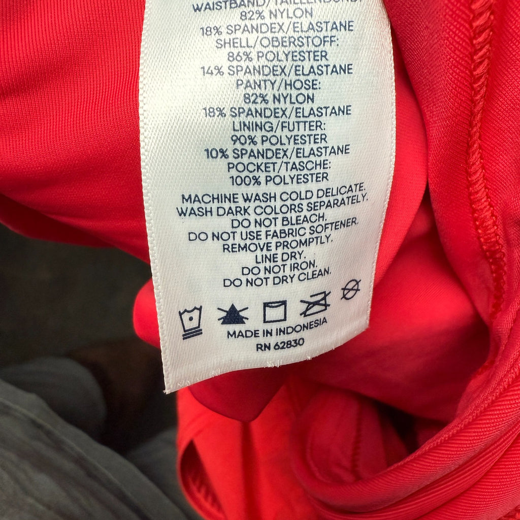 Lands' End Women's 2-4 LONG 9" Strawberry Sunshade UPF 50 Swim Board Shorts  Thi