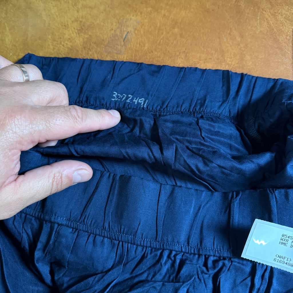 Lands' End Women's L-1X LONG Deep Sea Navy Sheer Oversized Swim Cover-up Pants
