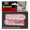 Pack of 2 Scotch Door Stoppers SP947-NA Non Slip Clear 1-1/8 in