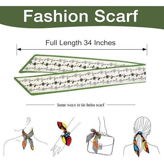 Set of 20 TEBIEKOY Fashion Scarves for Women, Multifunctional Boho Scarves