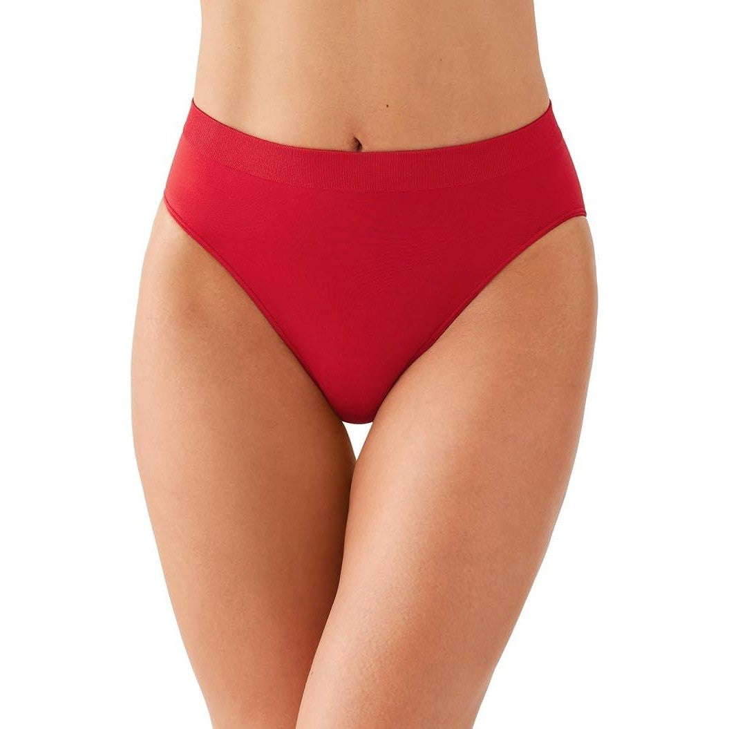 Wacoal Women's XL B-Smooth Seamless Full Coverage Hi-Cut Brief Panty Red