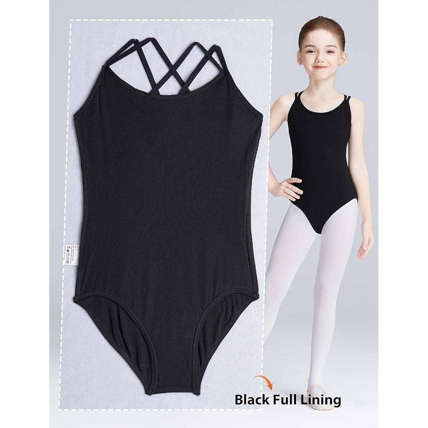 Daydance Girls 10-11Y Leotards Basic Camisole Ballet Dance Leotard Criss Cross