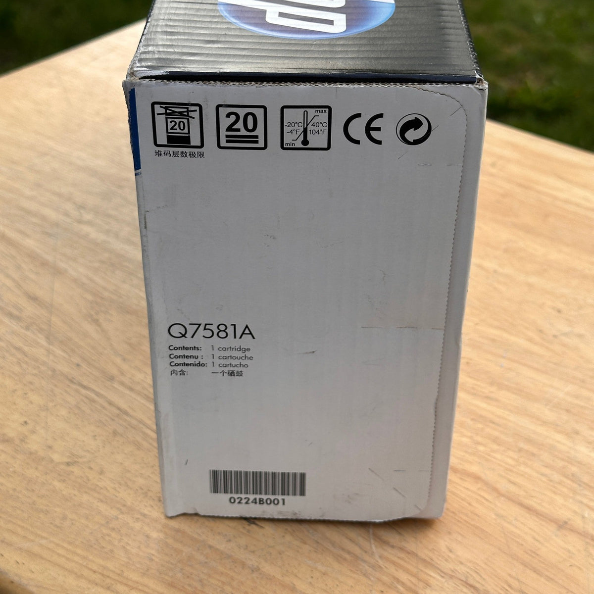 HP 503A Cyan Toner Cartridge Q7581A for LaserJet CP3505, 3800 Sealed