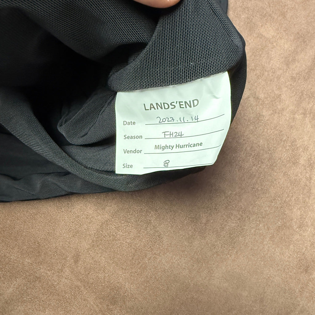 Lands' End Women's 8 Black Swim Skirt Bikini Bottoms