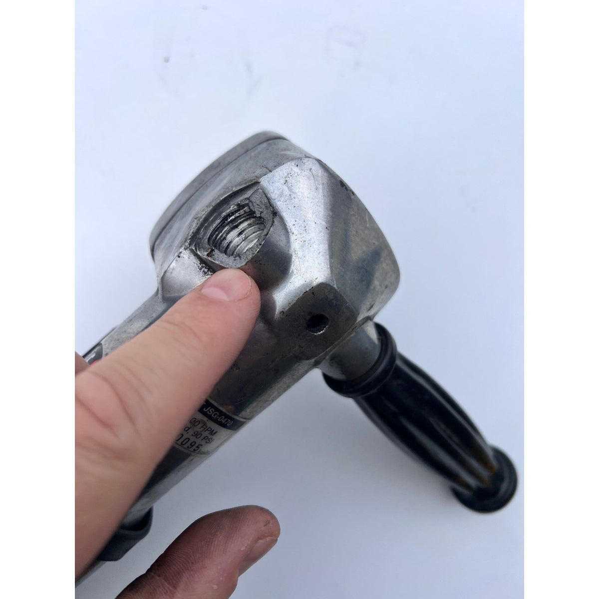 JET JSG-0470, 7" Angle Sander 4500 RPM 90 PSI with Defect Left Handle Socket