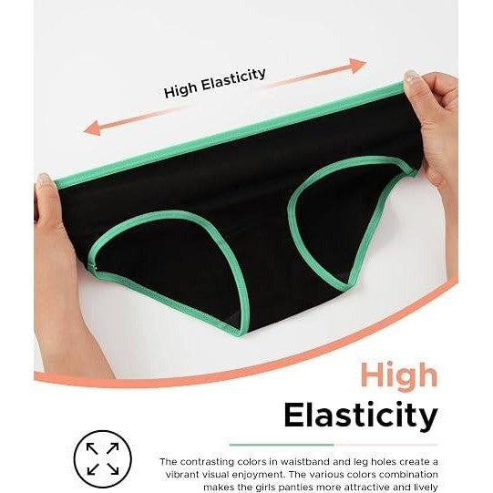 Set of 6 MSRP $26 INNERSY Girl's 14-16Y Cotton Underwear Comfortable Panties