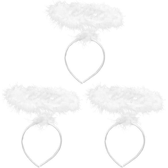 Set of 3 Lurrose Angel Halo Headband White Hair Hoop Halloween Christmas Costume