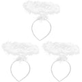 Set of 3 Lurrose Angel Halo Headband White Hair Hoop Halloween Christmas Costume