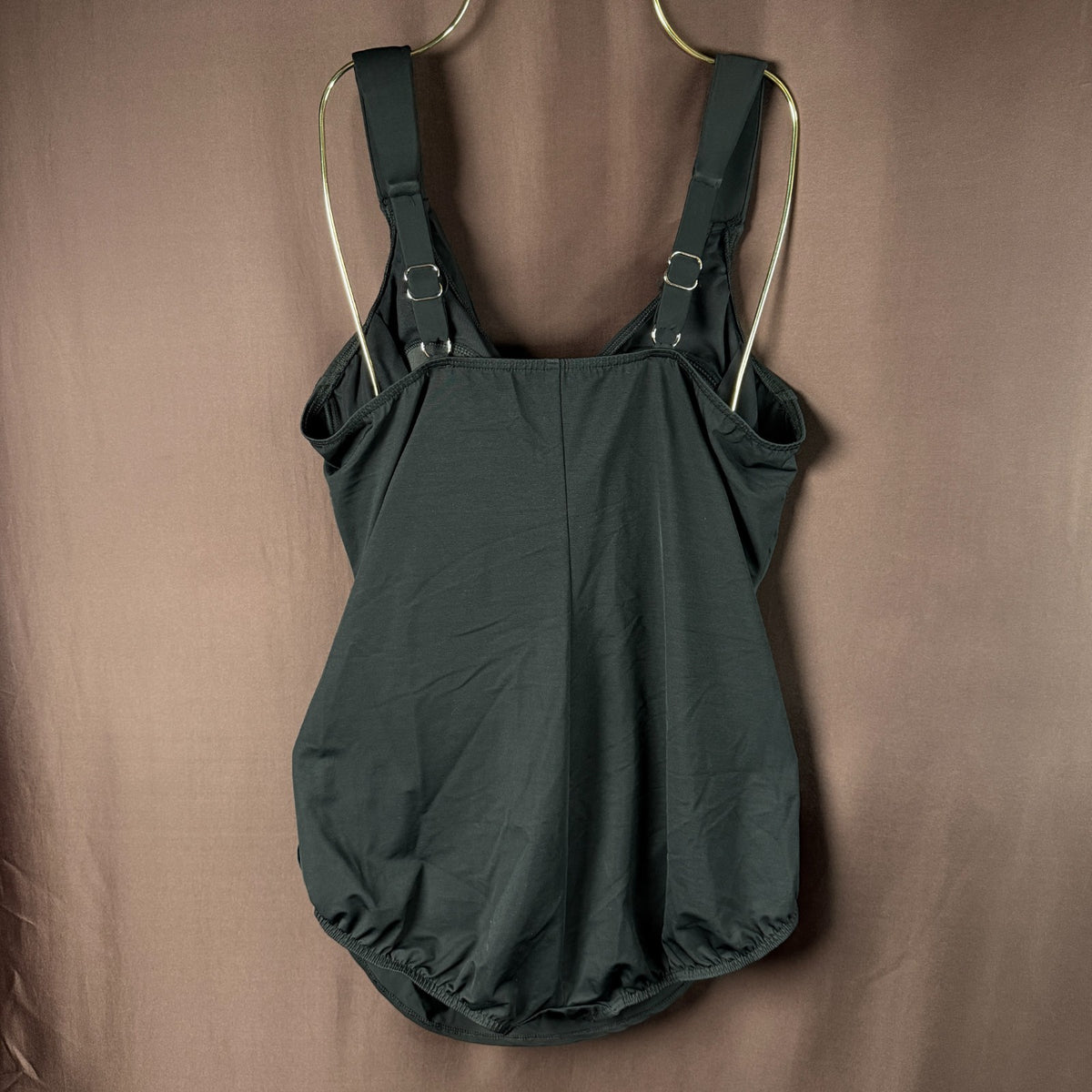 Lands' End Women's 8-18WDDD Modest Crossover Front Tankini Black
