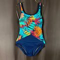 Lands' End Women's 2, 4 LONG Soft Cup Tugless Sporty One Piece Swimsuit Chlorine