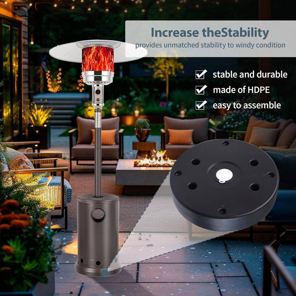 Patio Heater Sand Box/Water Box Black Spare Parts to Increase The Stability of