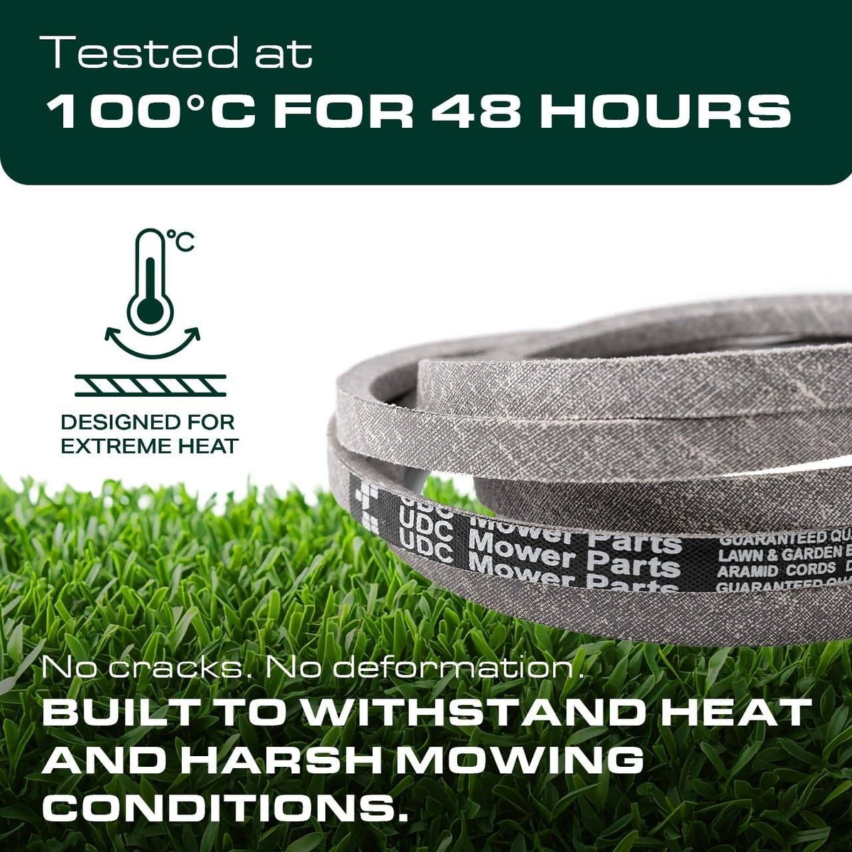 UDC Parts 103-4014 Mule Drive Belt 116" for Exmark Lazer Z Zero-Turn Mowers Laz