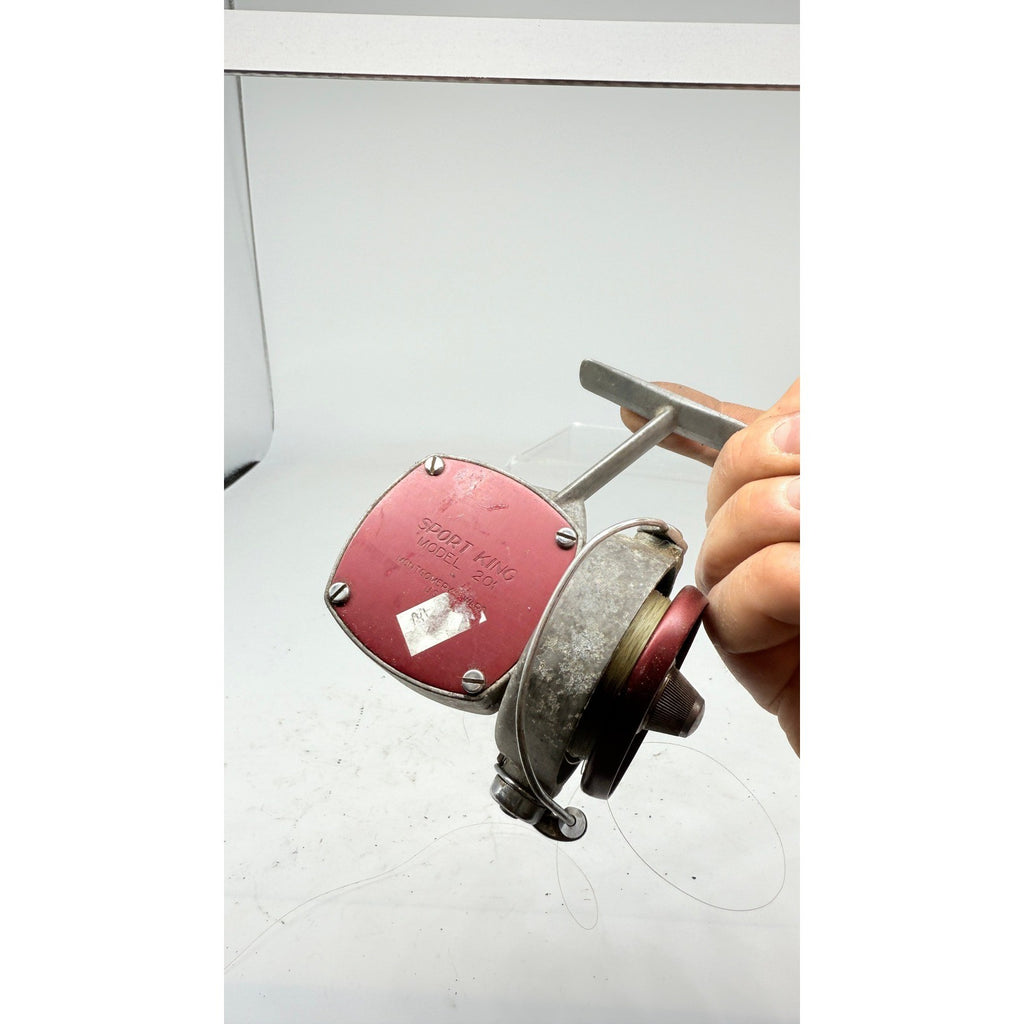 Vtg Montgomery Ward Sport King Model 201 Spinning Fishing Reel Made in USA