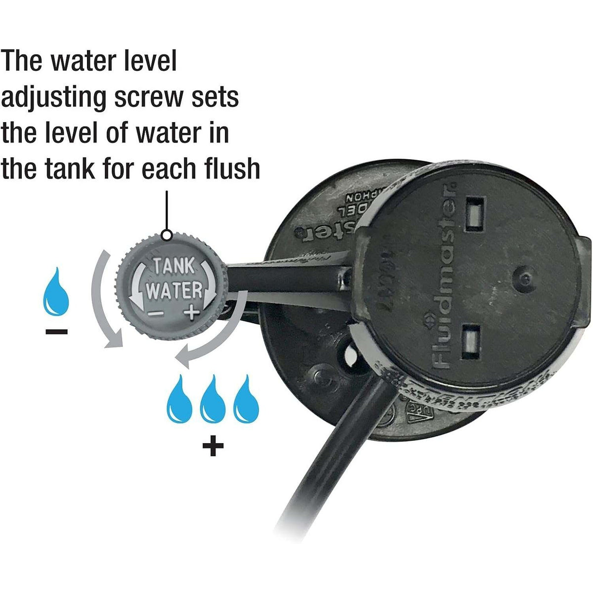 Fluidmaster 400A-019 Universal Toilet Fill Valve with Brass Shank
