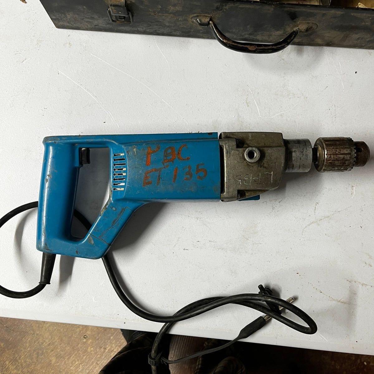Ryobi PDE-1930 1/2" Impact Drill Corded w/ Metal Case, Bits & Handles