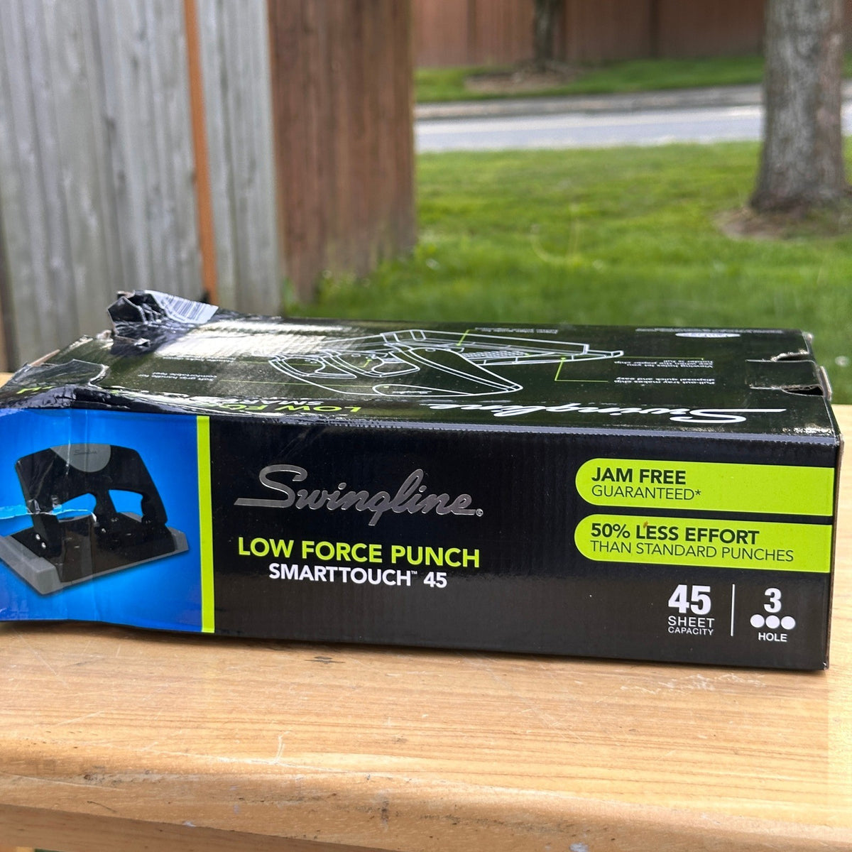 Swingline 74136 45-Sheet SmartTouch 3-Hole Punch w/ SMALL SCRATCH (See photo