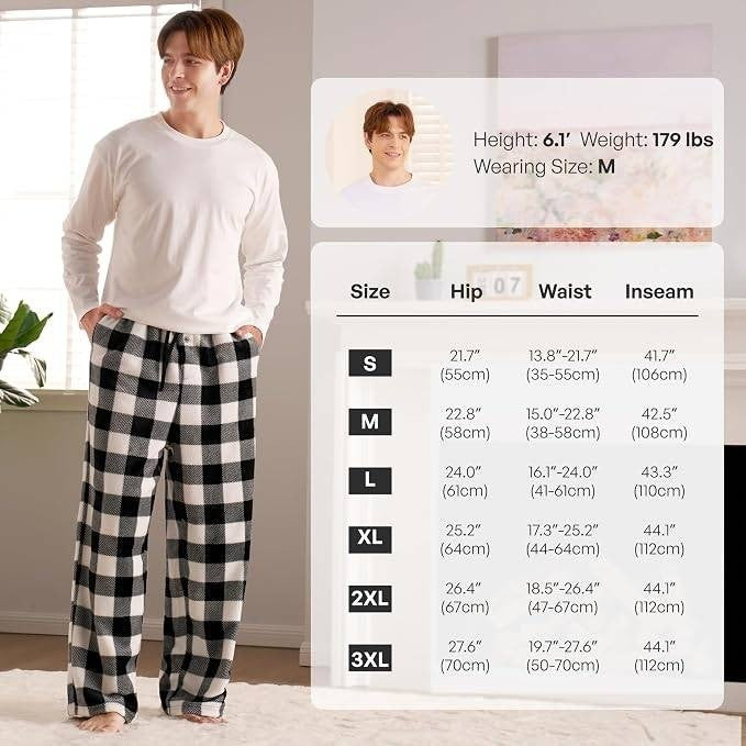 MSRP $23 Giggling Getup Men's M Pajama Pants Soft Flannel Fleece Pajama Bottoms