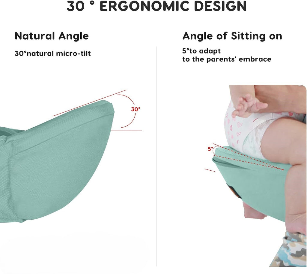 Rooya Baby Ergonomic Baby Hip Seat Carrier Waist Stool Adjustable Newborn Toddle