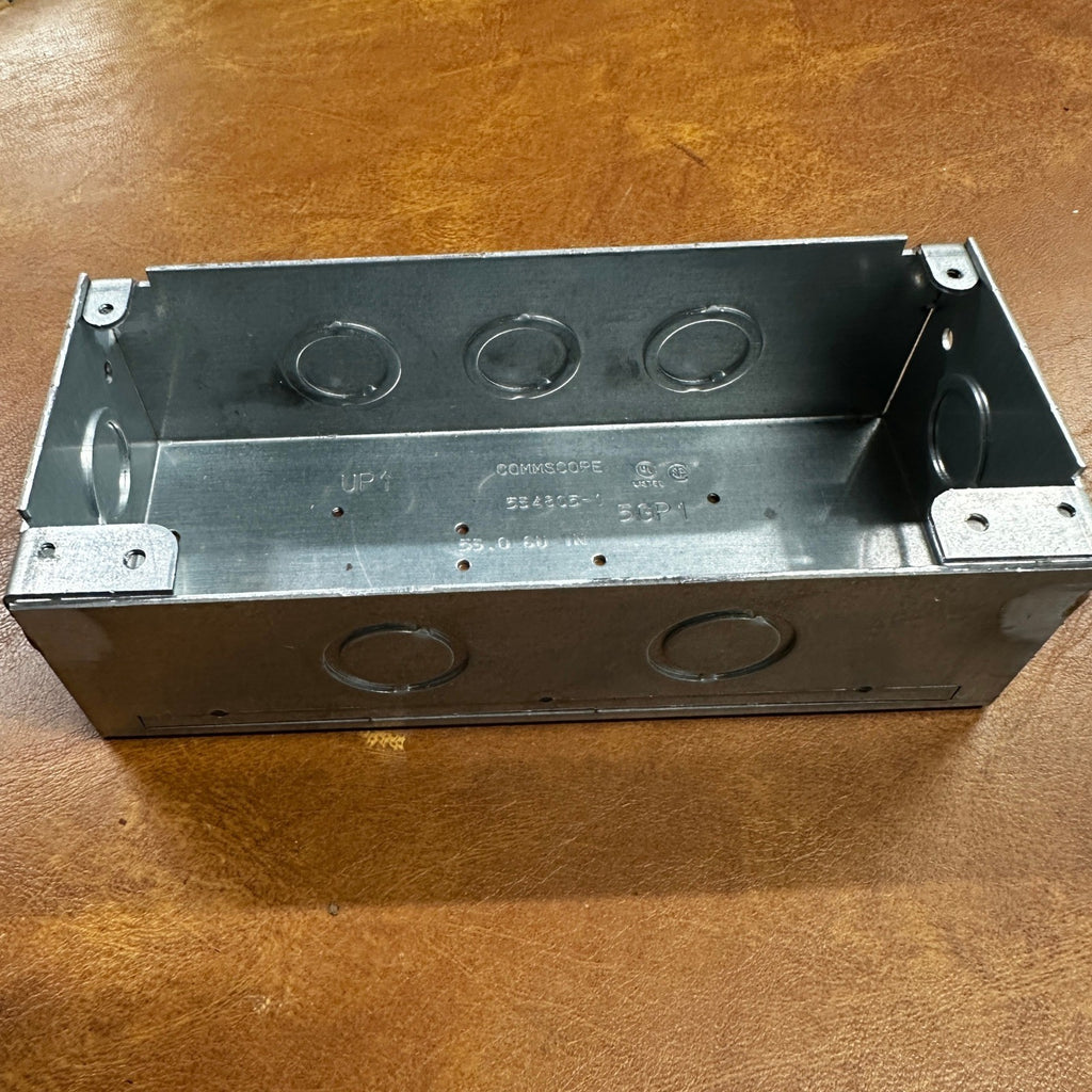 Commscope 1375045-1 Undercarpet Flush Surface Wall Mounting Box and Cover, Black