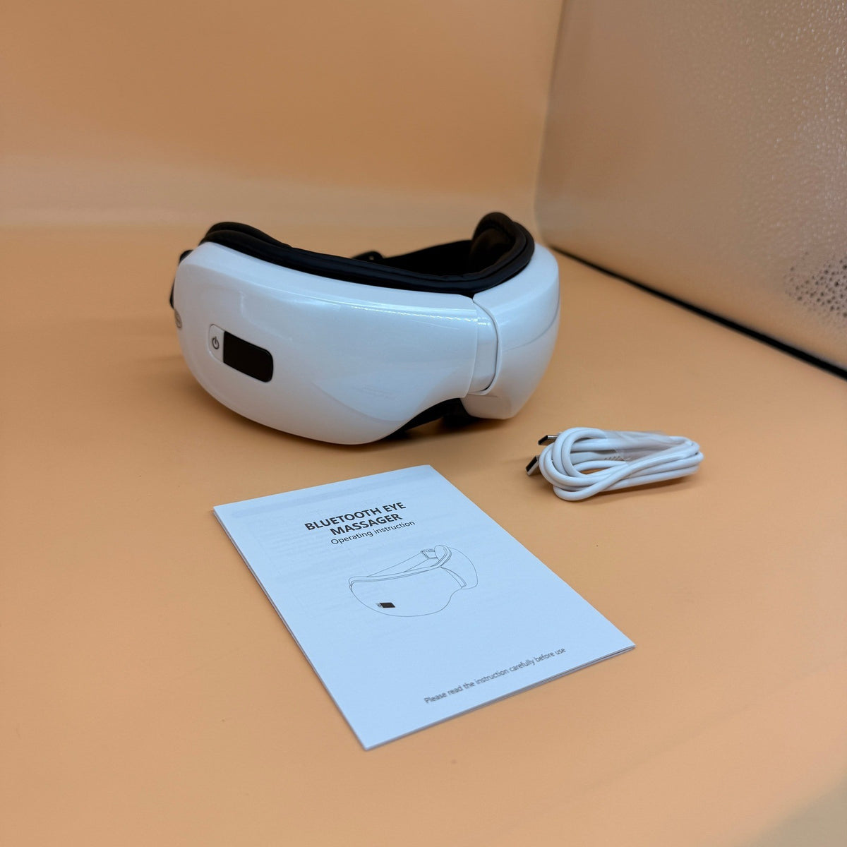 EyeCare Intelligence Bluetooth Eye Massager White, 5 Modes Portable Relax Device