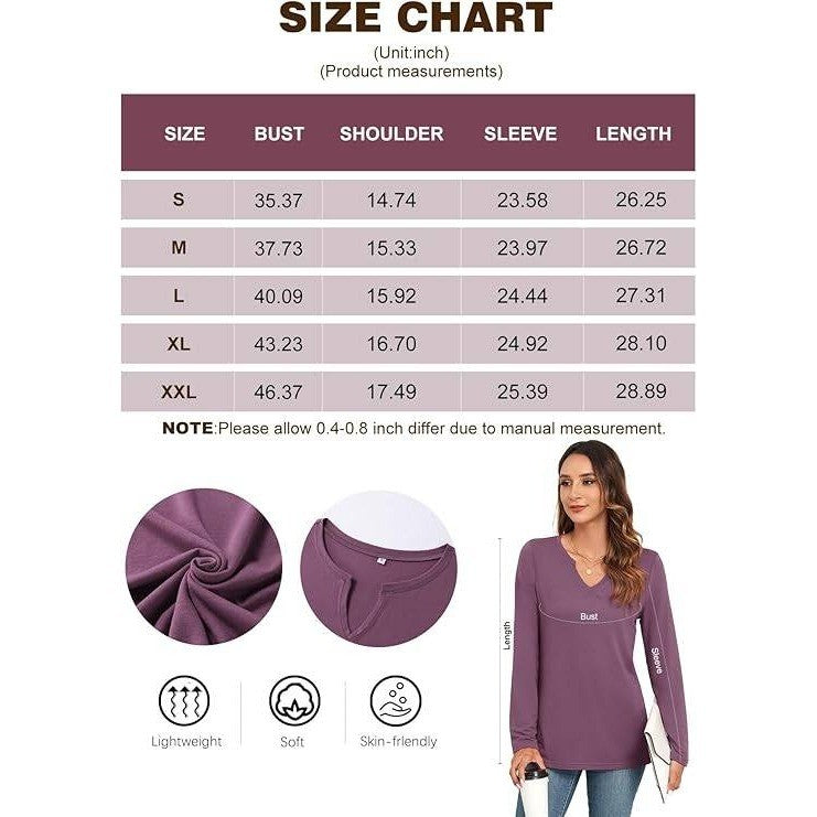 NWT WEACZZY Women's M White Long Sleeve Loose Fit Tops Dressy Casual V Neck
