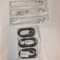 Lot of 6 Braided USB-A to Lightning Fast Charging Cables 10ft