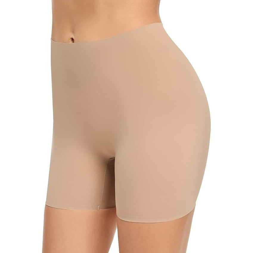 MSRP $19 Werena Women's L Beige No Control Slip Shorts for Under Dress Seamless