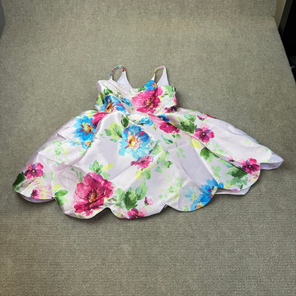 MSRP $68 Lilt Little Girls 5 Orchid Multi Sleeveless A-Line Dress