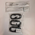 Lot of 5 Mixed Braided USB-C & USB-A to Lightning Fast Charging Cables 10ft