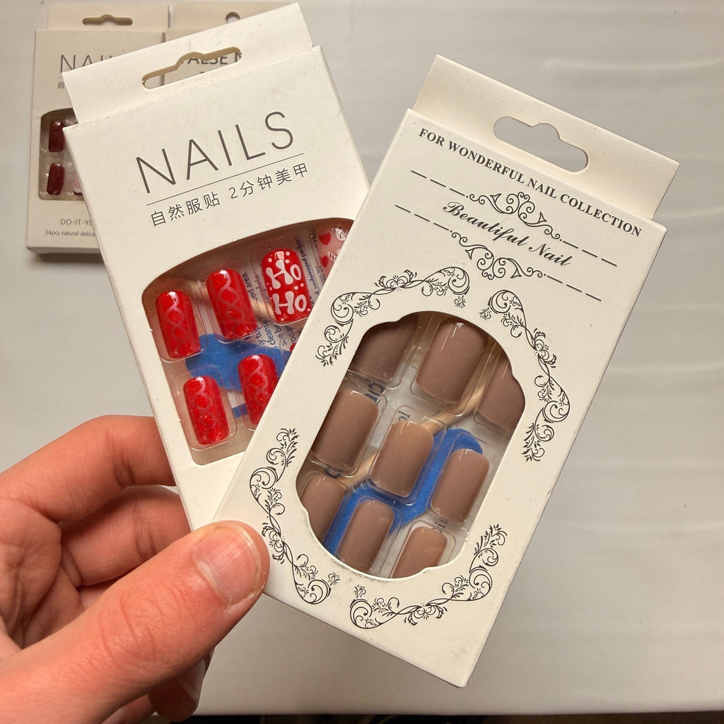 Lot of 10 Pack of 24 New False Press On Nails Assorted Designs and Colors №N43