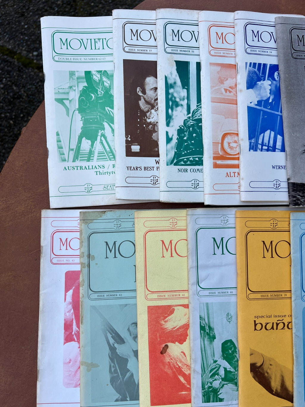 Lot of 57 Issues of Movietone News Magazine 1970's