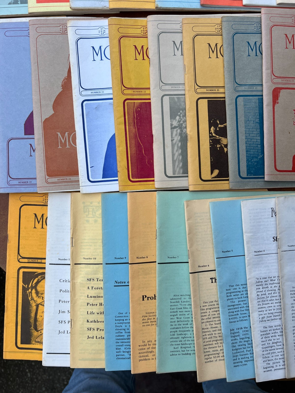 Lot of 57 Issues of Movietone News Magazine 1970's