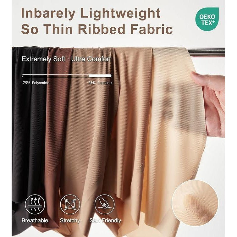 Set of 4 MSRP $22 SHARICCA Women's XXL Seamless Underwear No Show Hipster Pan