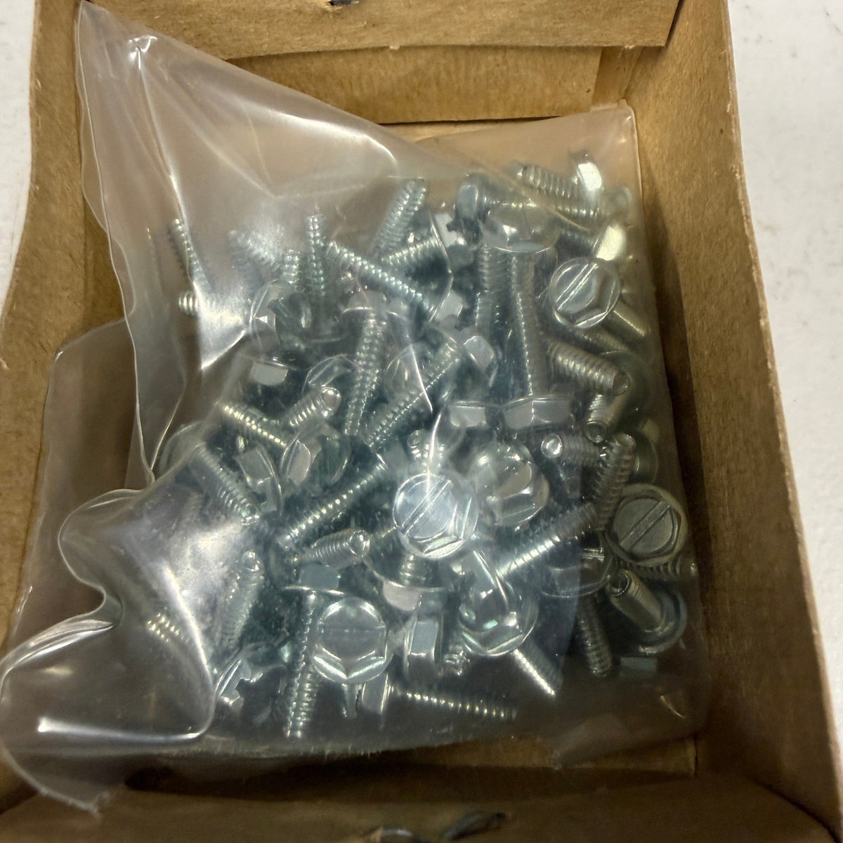 Pack of 97 Perine Danforth 6-32 x 1/2 Slotted Hex Washer Head Taptite Screws Zin