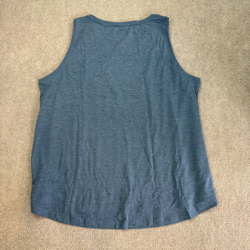 NWT Lalagen Women's XXL Blue Plus Size Workout Tank Tops Sleeveless Summer