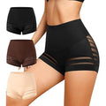 Set of 3 ASIMOON Women's S Tummy Control Boyshorts Underwear Stretch High Waiste
