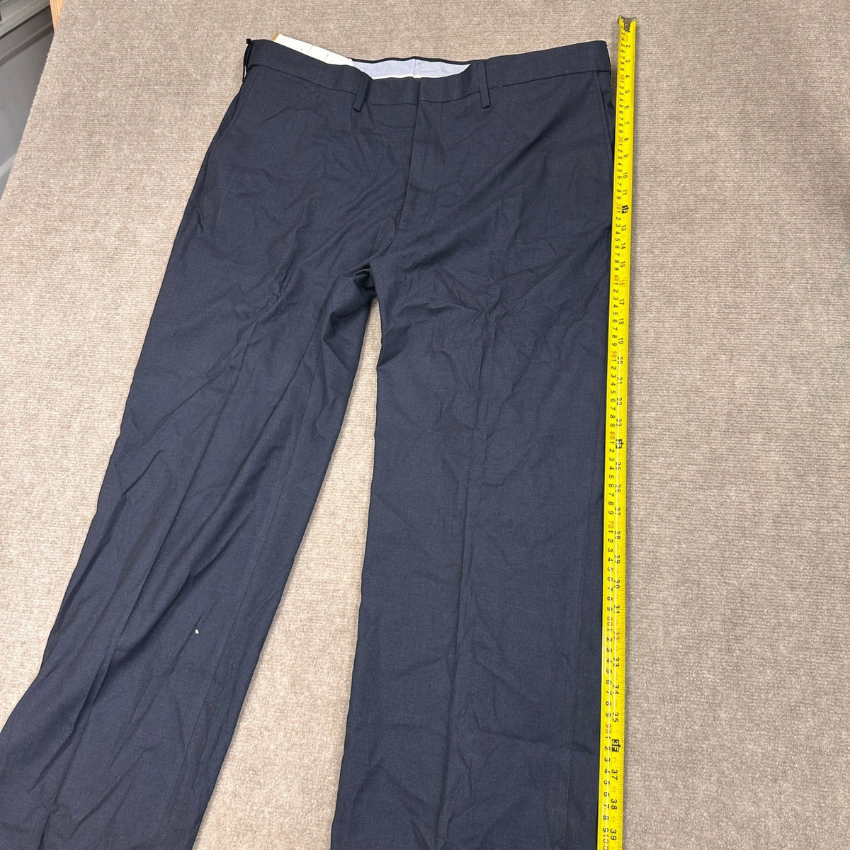 MSRP $100 J.M. Haggar HY00182 Men Classic Fit 40x29 Dark Navy Suit Pants Premium