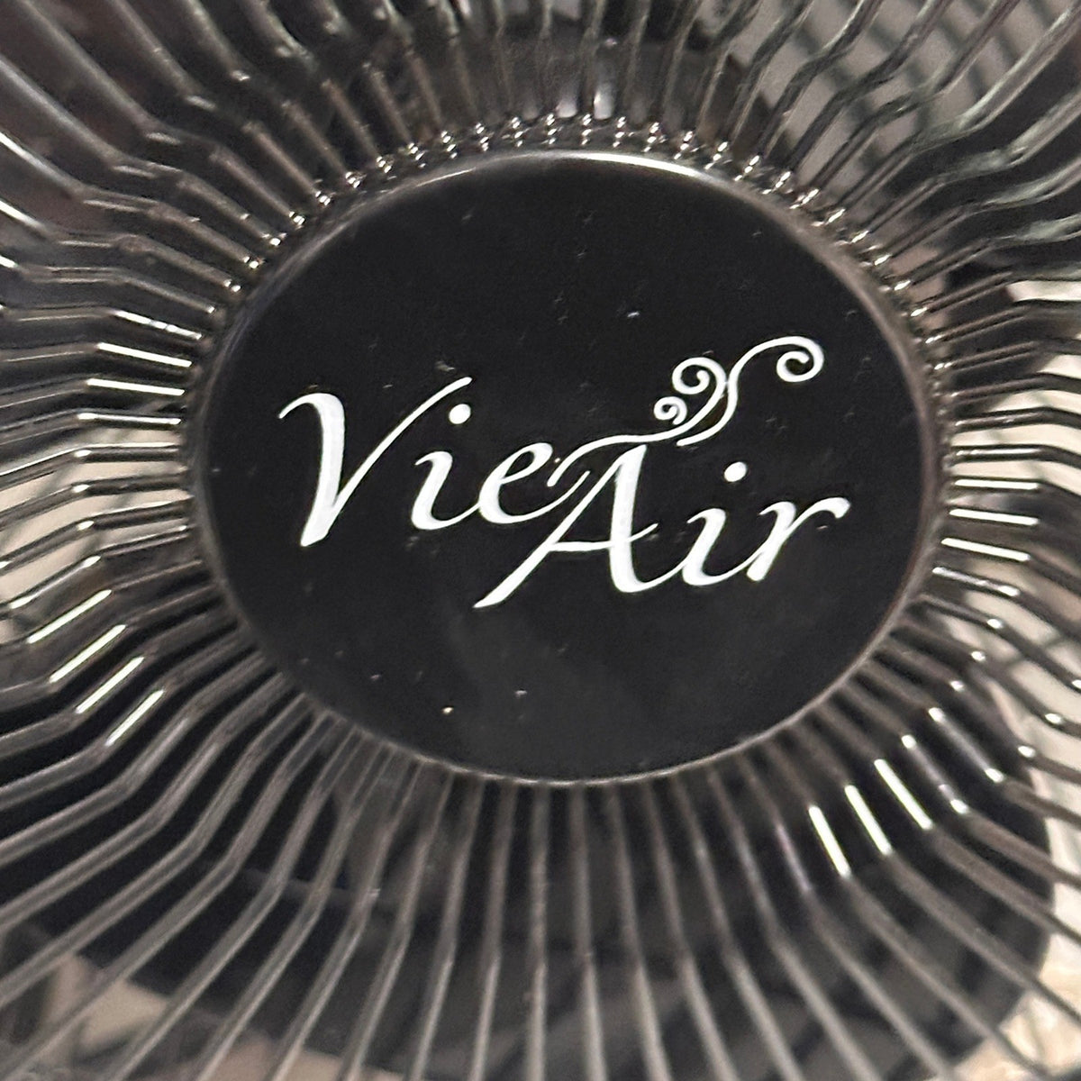Vie Air 8" High Velocity Metal Desk and Floor Fan, Black