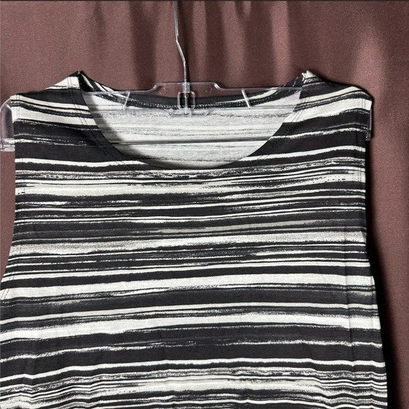 Lands' End Women's S LONG Sleeveless Swim Cover-up Cotton Jersey Maxi Dress Bl