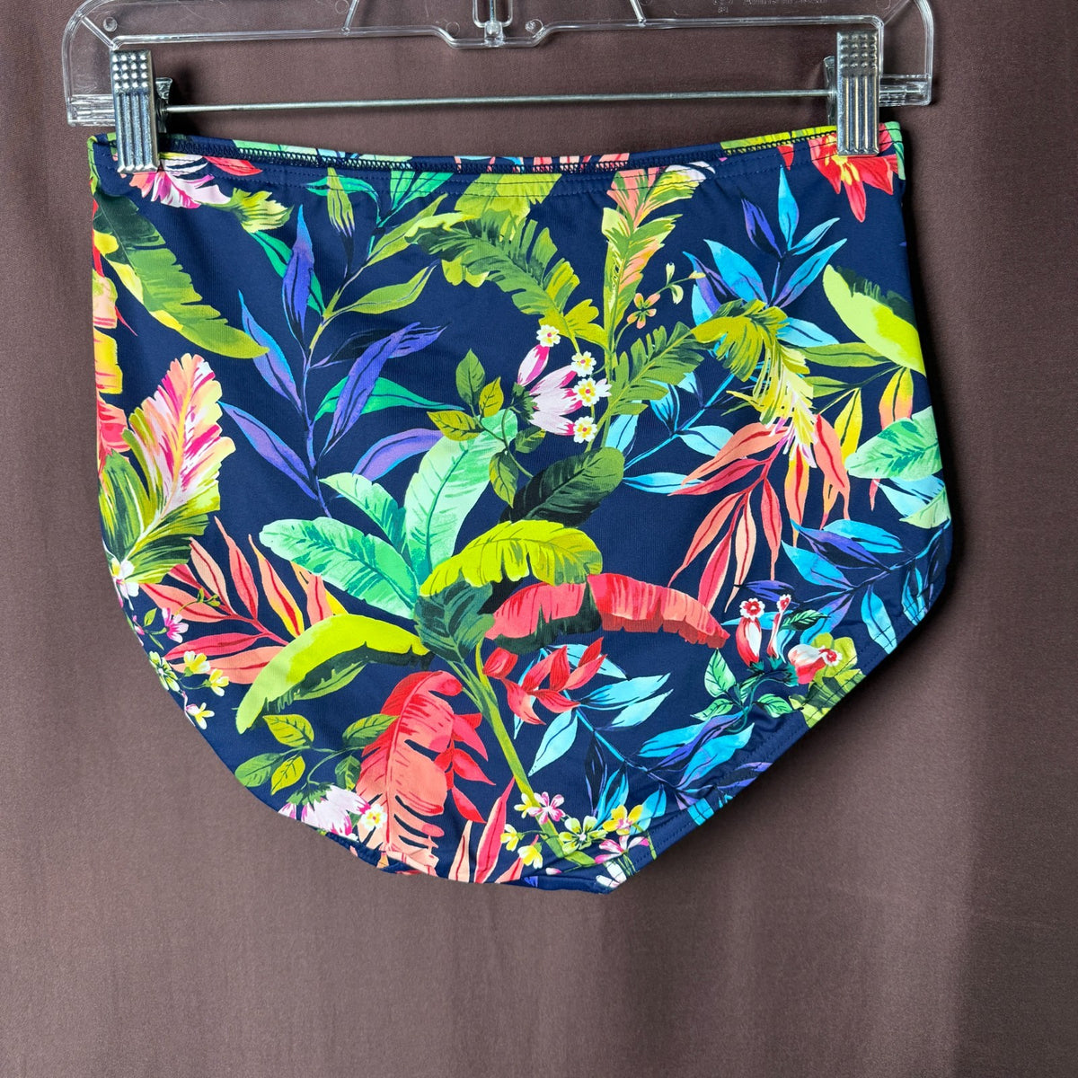 Lands' End Women's XS, XS-S LONG Retro High Waisted Bikini Swim Bottoms Tummy Co